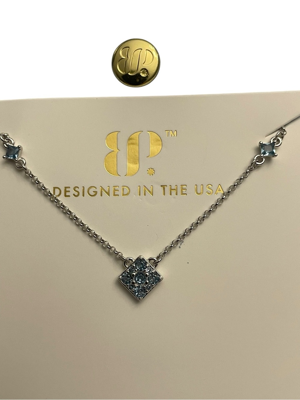 Bomb Party Sterling Club -NK53103S “Timeless Treasures” Blue zircon Spinel NIB